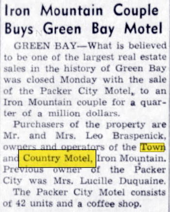 Town & Country Motel (Town and Country Motel) - May 1955 Article